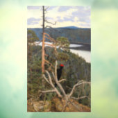 Gallen-Kallela - Great Black Woodpecker 1894 Raamsticker (Vel 3)