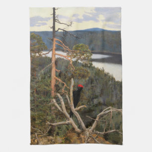 Gallen-Kallela - Great Black Woodpecker 1894 Theedoek