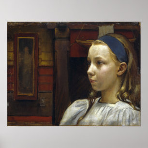 Gallen-Kallela - Hoofd van een meisje Kleine Anna Poster