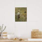 Gallen-Kallela - jongen met een rij Poster (Keuken)