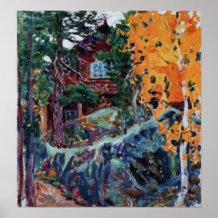 Gallen-Kallela - Kalela in de herfst Poster