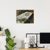 Gallen-Kallela - Lauri Kivekas in zijn koffie Poster (Thuiskantoor)