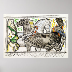 Gallen-Kallela - Poetry, Draft, Great-Kalevala Poster