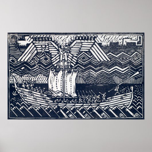 Gallen-Kallela - Sampolava, Koru-Kalevala Poster (Voorkant)