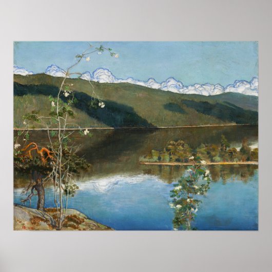Gallen-Kallela - Thunderclouds on the Horizon Poster (Voorkant)