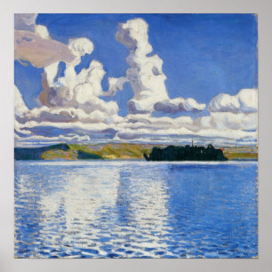 Gallen-Kallela - Wolkentorens 1904 Poster