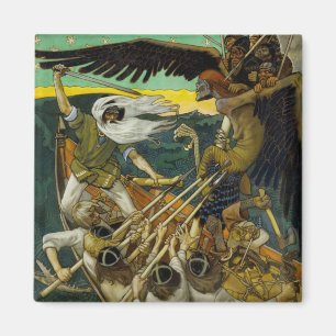 Gallen-Kallela's "Defense" magnet