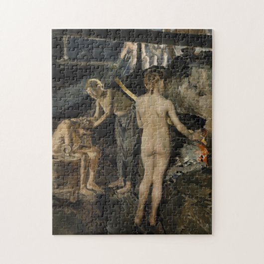 Gallen-Kallela's Sauna puzzle Legpuzzel (Verticaal)