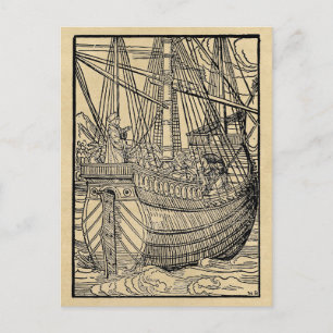 Galleon Sailing Ship Briefkaart