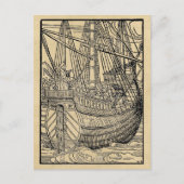 Galleon Sailing Ship Briefkaart (Voorkant)