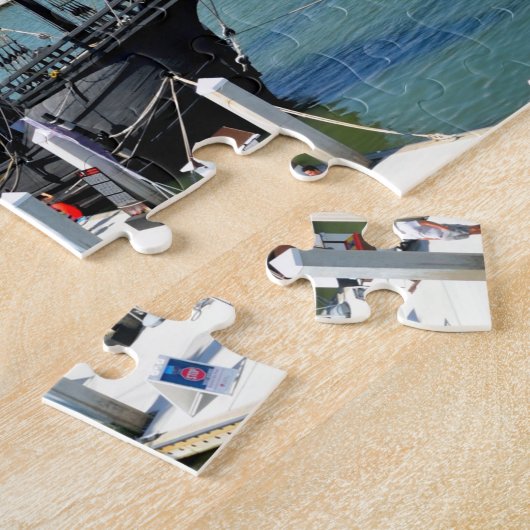 Galleon Ship Background Legpuzzel (Zijkant)