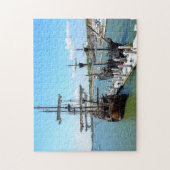 Galleon Ship Background Legpuzzel (Verticaal)