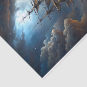 Galleon Storm Voyage Decoupage Tissuepapier (Detail)