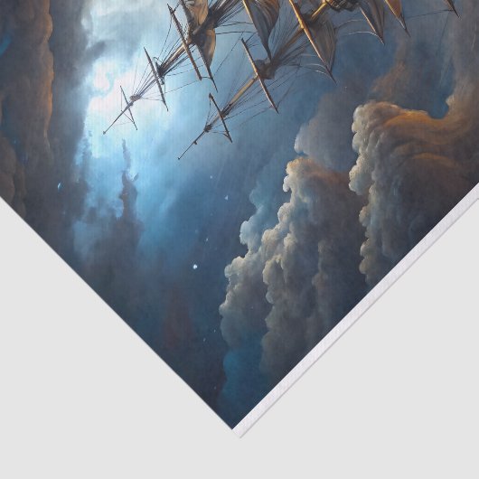 Galleon Storm Voyage Decoupage Tissuepapier (Detail)