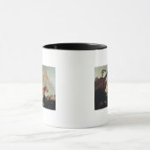 Galleons die op een rotsachtige kust zijn verwoest mok (Midden)