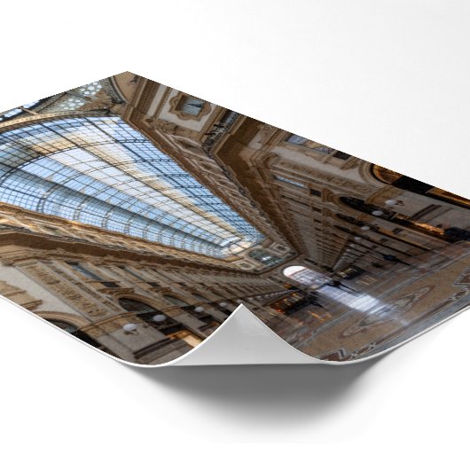 Galleri Vittorio Emanuele Poster (Hoek)