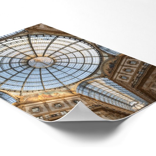 Galleri Vittorio Emanuele Poster (Hoek)