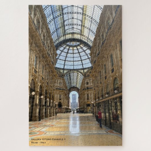Galleria, arcade - Milaan, Italië Legpuzzel (Verticaal)