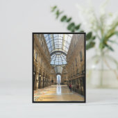 Galleria Vittorio Emanuele arcade - Milaan, Italië Briefkaart (Staand voorkant)