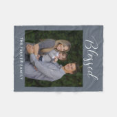 Gallerij met bijschriften van één aangepaste kleur fleece deken (Voorkant (Horizontaal))