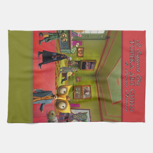 Gallery Collage for Topeka Art Guild Theedoek (Horizontaal)