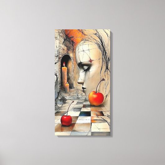 Gallery-Style Pet Portrait Canvas – Meaningful Hom (Voorkant)