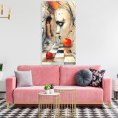 Gallery-Style Pet Portrait Canvas – Meaningful Hom (Insitu (Woonkamer))