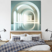 Gallery with Arched Light Field Canvas Afdruk (Insitu (Slaapkamer))
