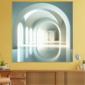 Gallery with Arched Light Field Canvas Afdruk (Insitu (Woonkamer))