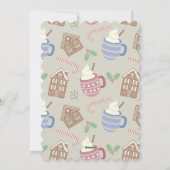 Galletas y chocolate feestdagenkaart (Achterkant)