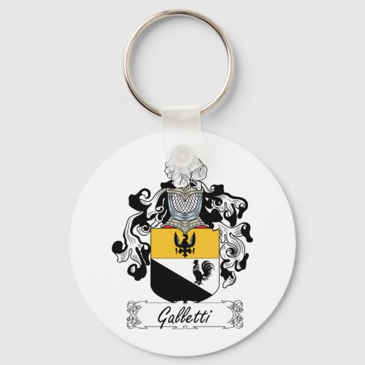 Galletti Family Crest Sleutelhanger (Voorkant)