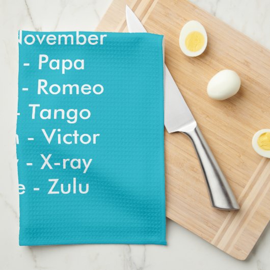 Galley Fonetisch Alfabet Radio Taal Bootdoek Theedoek