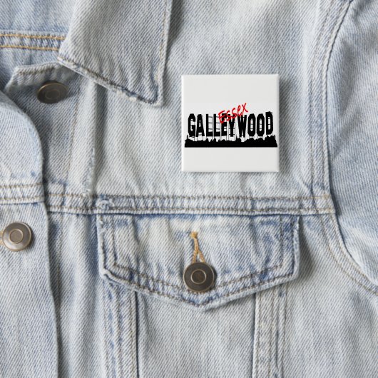 Galleywood Essex Badge Vierkante Button 5,1 Cm (In situ)