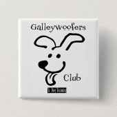 Galleywoofers Badge Vierkante Button 5,1 Cm (Voorkant)