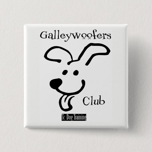 Galleywoofers Badge Vierkante Button 5,1 Cm (Voorkant)