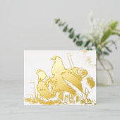 Galli cedroni Oro Folie Vakantiehuis Kaart (Staand Voorkant)