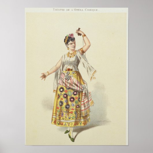 Galli Marie in de rol van Carmen Poster (Voorkant)