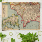 Gallia, Britannia, Germania Theedoek (Gevouwen)