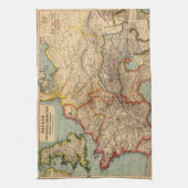 Gallia, Britannia, Germania Theedoek (Verticaal)