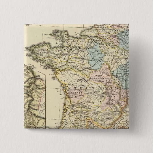 Gallia Vierkante Button 5,1 Cm (Voorkant)