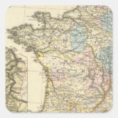 Gallia Vierkante Sticker (Voorkant)