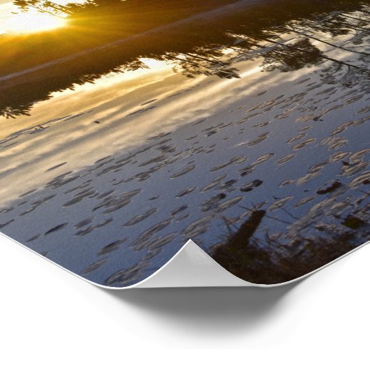 Galliard Lake Sunrise, Audubon Bird Sanctuary Poster (Hoek)