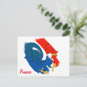 Gallic Rooster Briefkaart (Staand voorkant)