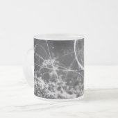 Gallifreyan Geometry in Black Matglas Koffiemok (Voorkant links)