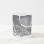 Gallifreyan Geometry in Black Matglas Koffiemok (Center)