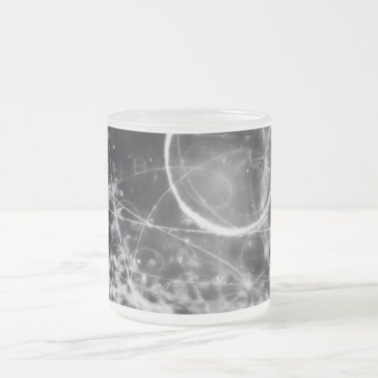 Gallifreyan Geometry in Black Matglas Koffiemok (Center)