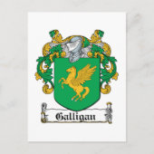 Galligan Family Crest Briefkaart (Voorkant)