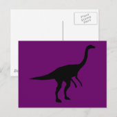 Gallimimus Dino Dinosaur Silhouette Briefkaart (Voorkant / Achterkant)