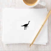 Gallimimus Dino Dinosaur Silhouette Etiket (Insitu)