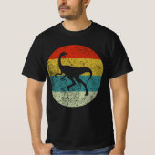Gallimimus retro  silhouet jaren '70 t-shirt (Voorkant)